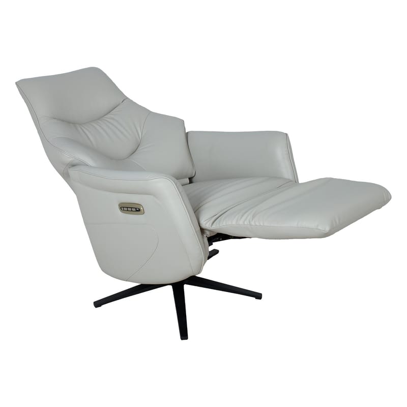 Reclinerfåtölj Rosdal med elektrisk mekanism - beige läder - Möbler - Stolar & fåtöljer - Fåtölj - Biofåtölj & reclinerfåtölj