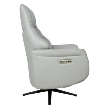 Reclinerfåtölj Rosdal med elektrisk mekanism - beige läder - Möbler - Stolar & fåtöljer - Fåtölj - Snurrfåtölj