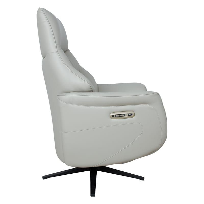 Reclinerfåtölj Rosdal med elektrisk mekanism - beige läder - Möbler - Stolar & fåtöljer - Fåtölj - Biofåtölj & reclinerfåtölj