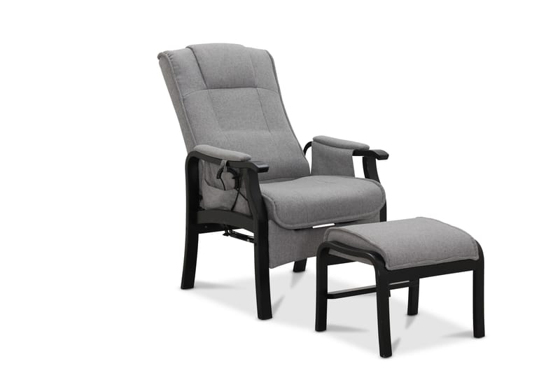 Reclinerfåtölj Saika Reclinerfåtölj Elektrisk Ljusgrå - Möbler - Stolar & fåtöljer - Fåtölj - Fåtölj med fotpall