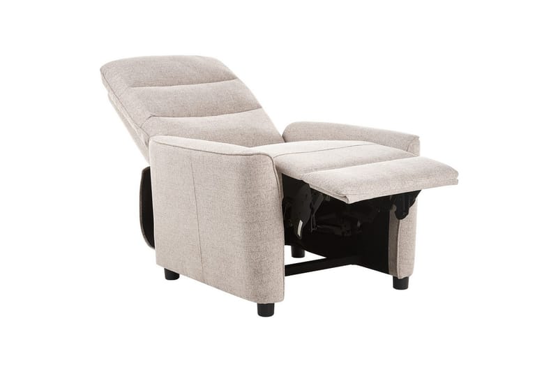 Reclinerfåtölj Sande Beige/svart - Beige/svart - Möbler - Stolar & fåtöljer - Fåtölj - Liggfåtölj