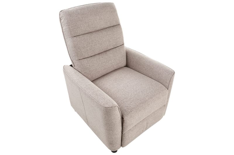 Reclinerfåtölj Sande Beige/svart - Beige/svart - Möbler - Stolar & fåtöljer - Fåtölj - Liggfåtölj