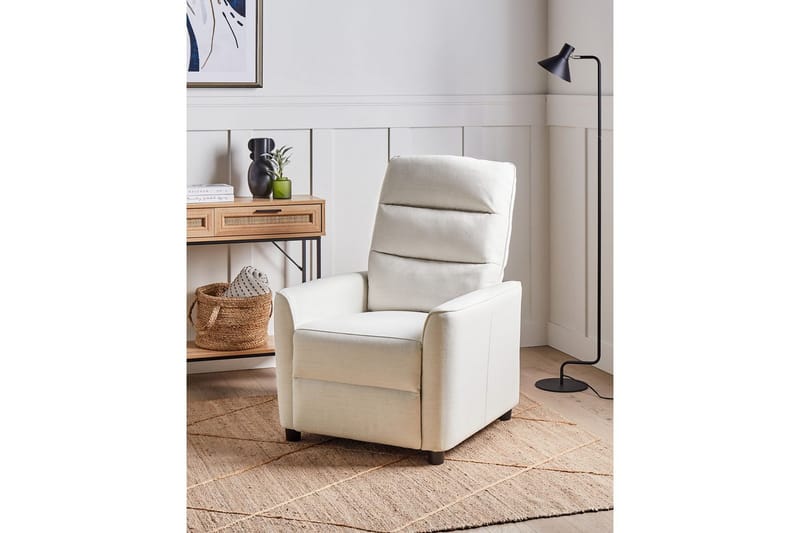 Reclinerfåtölj Sande Vit/Svart - Vit/Svart - Möbler - Stolar & fåtöljer - Fåtölj - Liggfåtölj