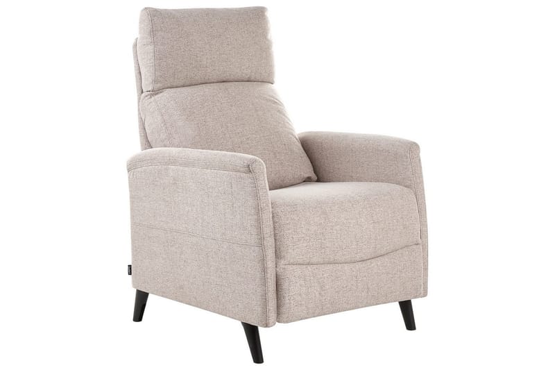 Reclinerfåtölj Selvik Beige/svart - Beige/svart - Möbler - Stolar & fåtöljer - Fåtölj - Liggfåtölj