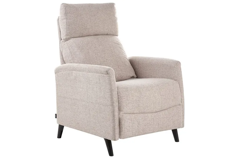 Reclinerfåtölj Selvik Beige/svart, Beige/svart