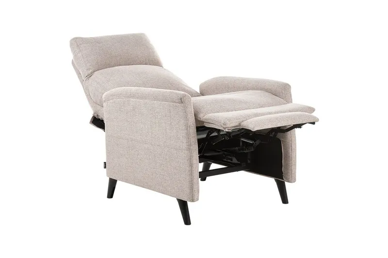 Reclinerfåtölj Selvik Beige/svart - Beige/svart - Möbler - Stolar & fåtöljer - Fåtölj - Biofåtölj & reclinerfåtölj