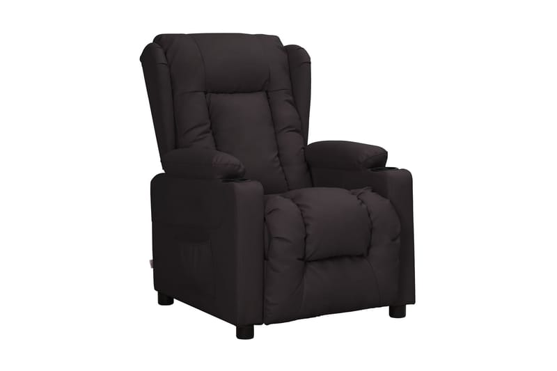 Reclinerfåtölj svart konstläder - Svart - Möbler - Stolar & fåtöljer - Fåtölj - Biofåtölj & reclinerfåtölj