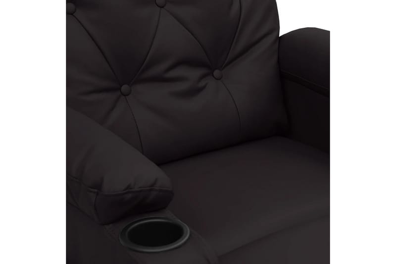 Reclinerfåtölj svart konstläder - Svart - Möbler - Stolar & fåtöljer - Fåtölj - Biofåtölj & reclinerfåtölj