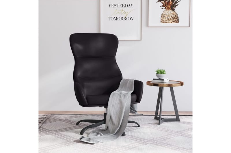Reclinerfåtölj svart konstläder - Svart - Möbler - Stolar & fåtöljer - Fåtölj - Biofåtölj & reclinerfåtölj