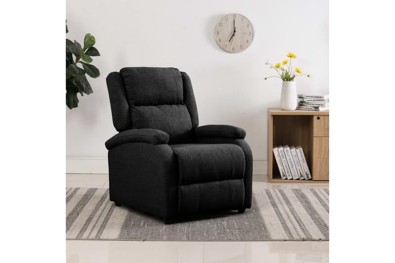Reclinerfåtölj svart tyg - Svart - Möbler - Stolar & fåtöljer - Fåtölj - Biofåtölj & reclinerfåtölj