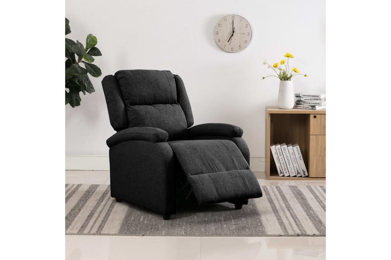 Reclinerfåtölj svart tyg - Svart - Möbler - Stolar & fåtöljer - Fåtölj - Biofåtölj & reclinerfåtölj