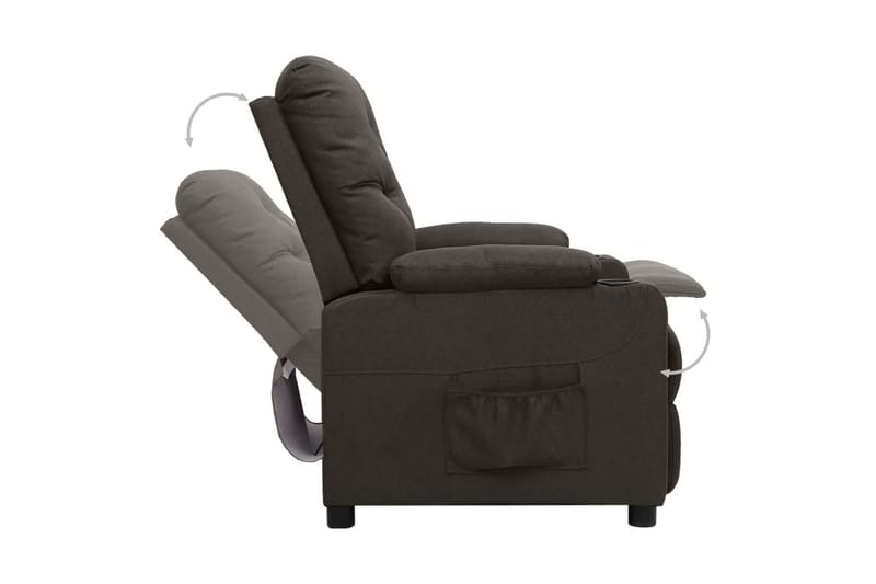 Reclinerfåtölj taupe tyg - Brun - Möbler - Stolar & fåtöljer - Fåtölj - Biofåtölj & reclinerfåtölj
