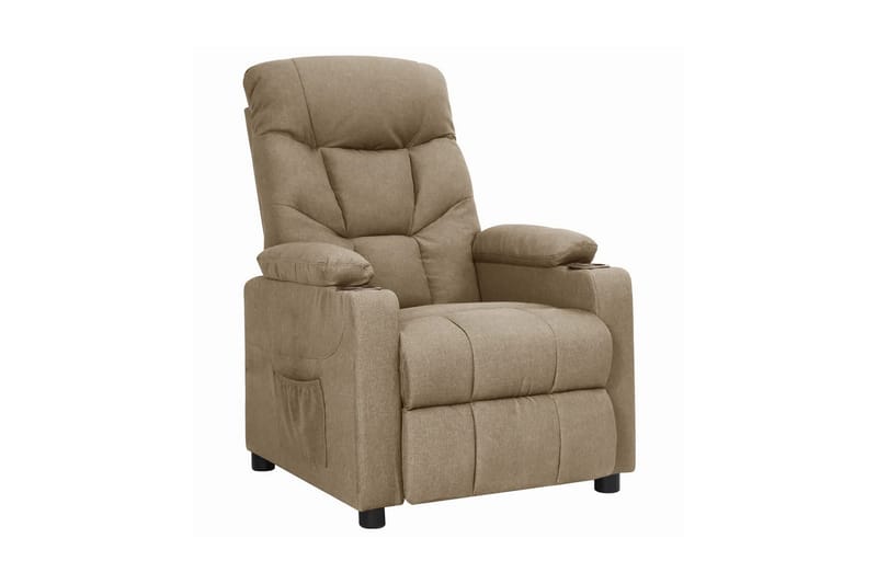 Reclinerfåtölj taupe tyg - Taupe - Möbler - Stolar & fåtöljer - Fåtölj - Biofåtölj & reclinerfåtölj