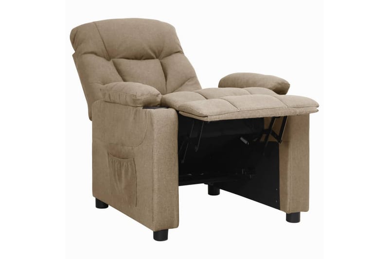 Reclinerfåtölj taupe tyg - Taupe - Möbler - Stolar & fåtöljer - Fåtölj - Biofåtölj & reclinerfåtölj