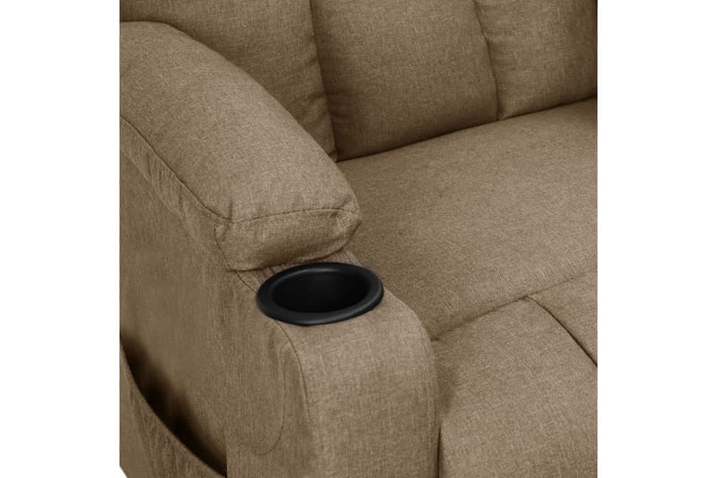 Reclinerfåtölj taupe tyg - Taupe - Möbler - Stolar & fåtöljer - Fåtölj - Biofåtölj & reclinerfåtölj