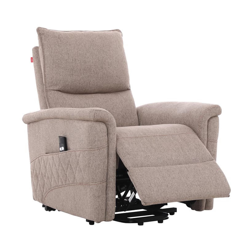 Reclinerfåtölj Ulsten med elektrisk lyftmekanism - Beige - Möbler - Stolar & fåtöljer - Fåtölj - Seniorfåtölj