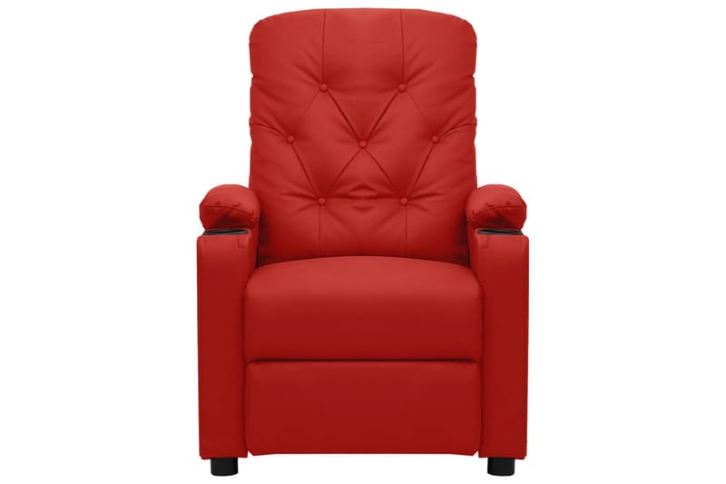 Reclinerfåtölj vinröd konstläder - Vinröd - Möbler - Stolar & fåtöljer - Fåtölj - Biofåtölj & reclinerfåtölj