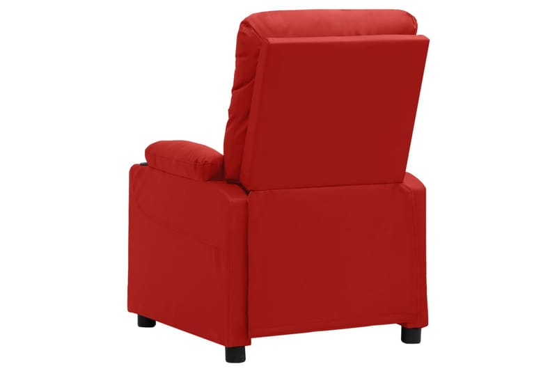 Reclinerfåtölj vinröd konstläder - Vinröd - Möbler - Stolar & fåtöljer - Fåtölj - Biofåtölj & reclinerfåtölj