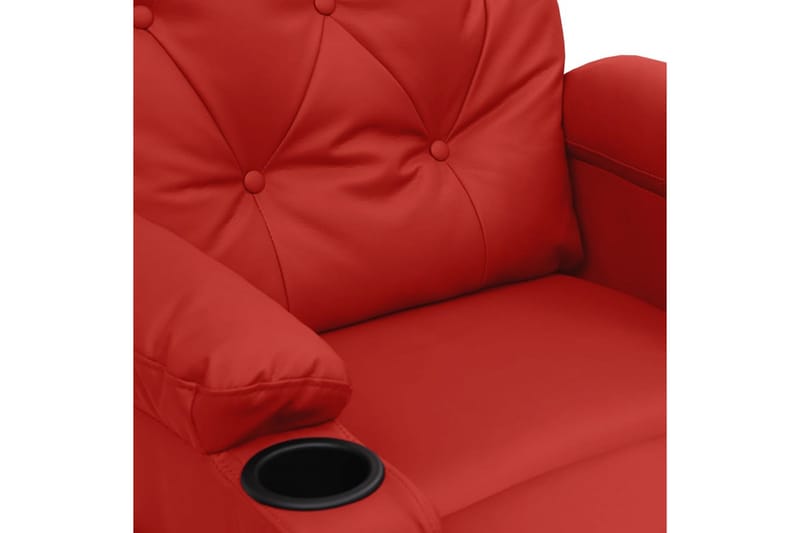 Reclinerfåtölj vinröd konstläder - Vinröd - Möbler - Stolar & fåtöljer - Fåtölj - Biofåtölj & reclinerfåtölj
