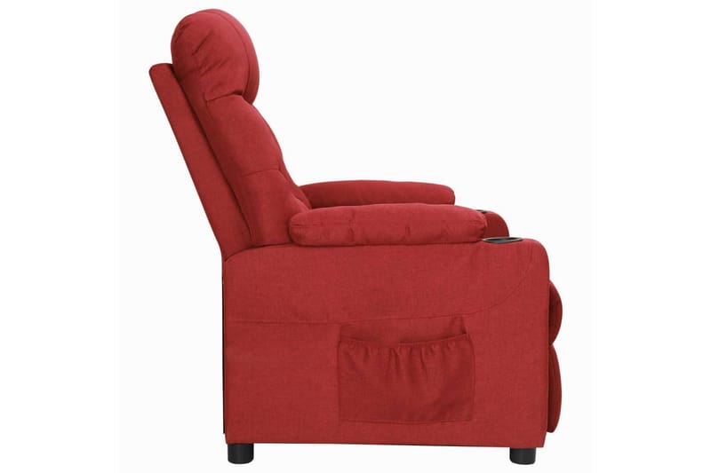 Reclinerfåtölj vinröd tyg - Röd - Möbler - Stolar & fåtöljer - Fåtölj - Biofåtölj & reclinerfåtölj