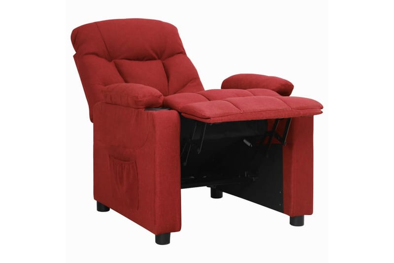 Reclinerfåtölj vinröd tyg - Röd - Möbler - Stolar & fåtöljer - Fåtölj - Biofåtölj & reclinerfåtölj