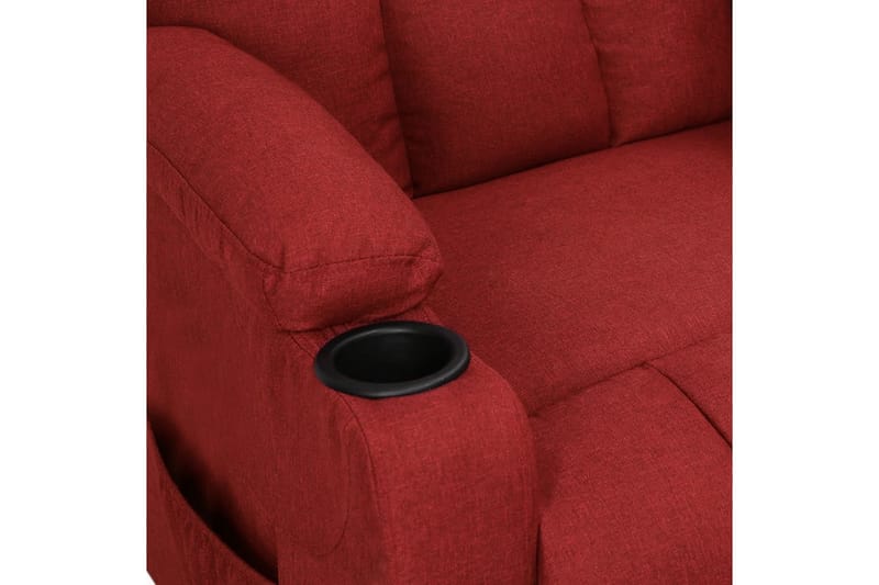 Reclinerfåtölj vinröd tyg - Röd - Möbler - Stolar & fåtöljer - Fåtölj - Biofåtölj & reclinerfåtölj