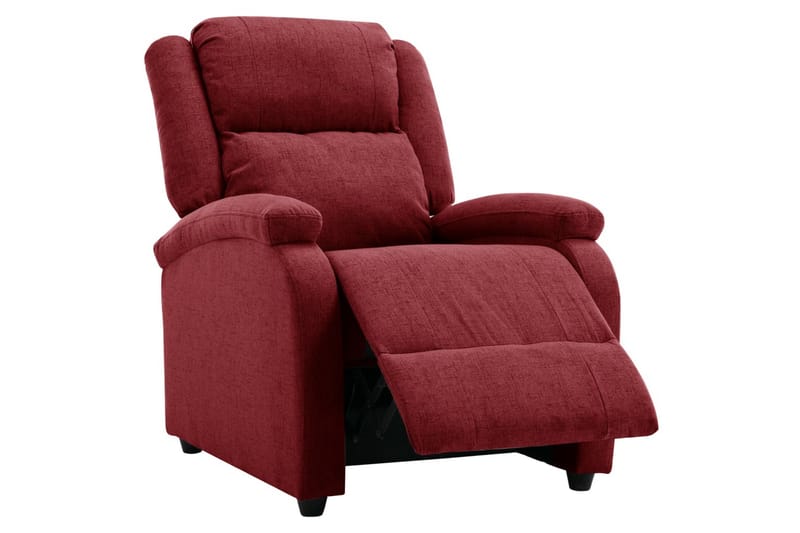 Reclinerfåtölj vinröd tyg - Vinröd - Möbler - Stolar & fåtöljer - Fåtölj - Biofåtölj & reclinerfåtölj