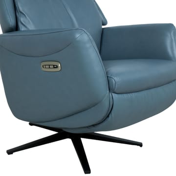 Reclinerfåtölj Wikros med elektrisk mekanism - blå - Möbler - Stolar & fåtöljer - Fåtölj - Skinnfåtölj & läderfåtölj