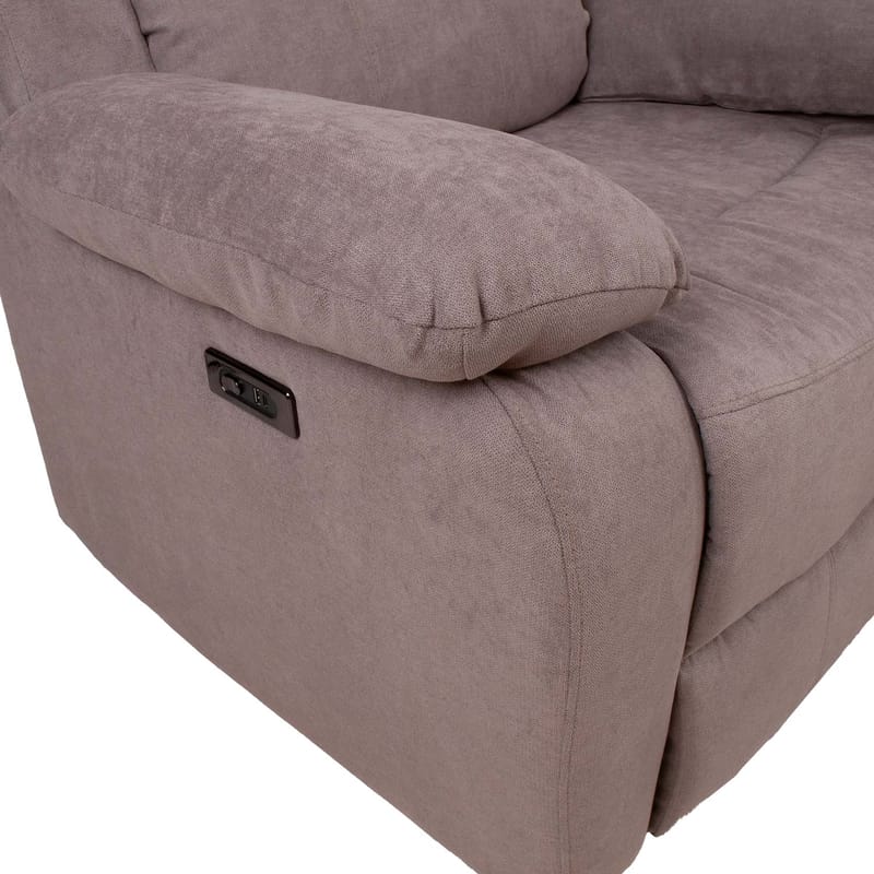 Reclinerfåtölj Ylmark med elektrisk mekanism - taupe - Möbler - Stolar & fåtöljer - Fåtölj - Biofåtölj & reclinerfåtölj