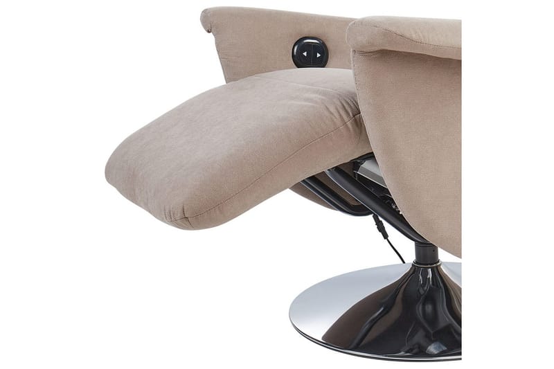 Reclinerfåtölj Prime Taupe/Silver - Taupe/Silver - Möbler - Stolar & fåtöljer - Fåtölj - Liggfåtölj