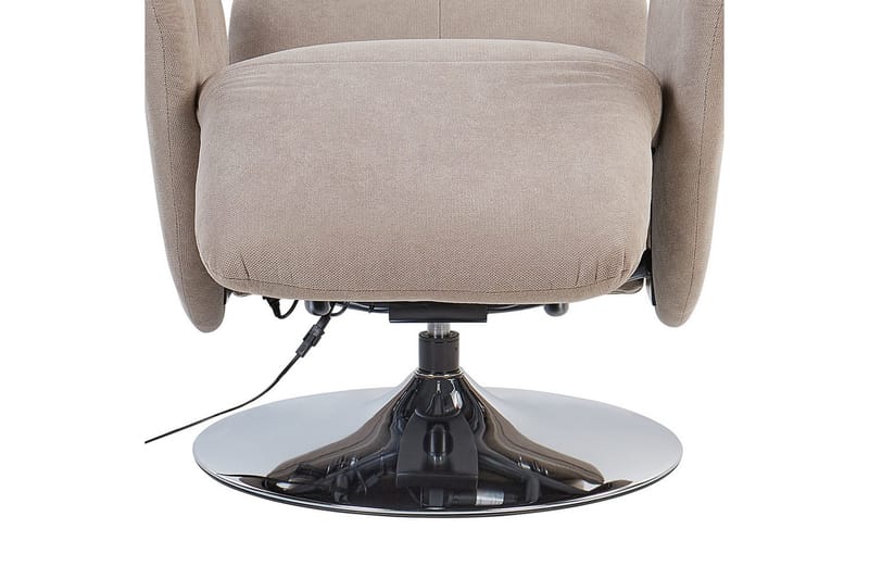 Reclinerfåtölj Prime Taupe/Silver - Taupe/Silver - Möbler - Stolar & fåtöljer - Fåtölj - Liggfåtölj
