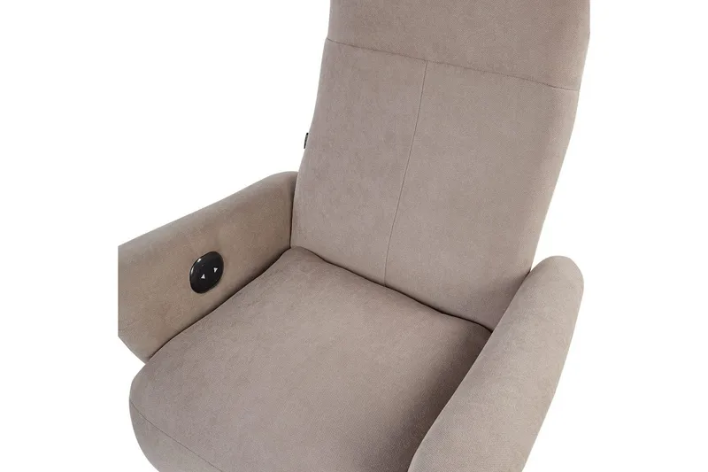 Reclinerfåtölj Prime Taupe/Silver - Taupe/Silver - Möbler - Stolar & fåtöljer - Fåtölj - Biofåtölj & reclinerfåtölj