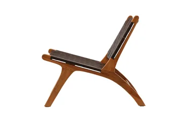 Rike Loungefåtölj - Brun/Beige - Möbler - Stolar & fåtöljer - Fåtölj - Skinnfåtölj & läderfåtölj