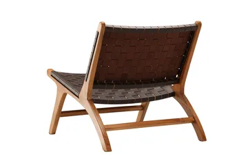 Rike Loungefåtölj - Brun/Beige - Möbler - Stolar & fåtöljer - Fåtölj - Skinnfåtölj & läderfåtölj