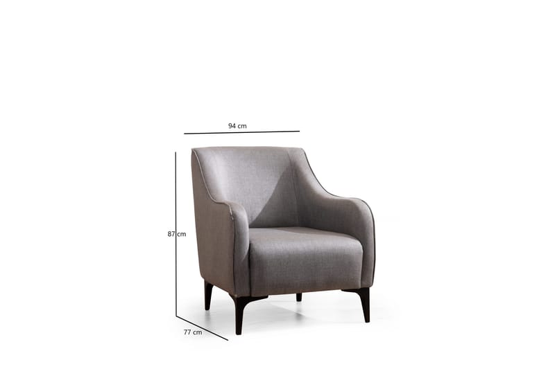 Rossland Fåtölj - Grå - Möbler - Stolar & fåtöljer - Fåtölj