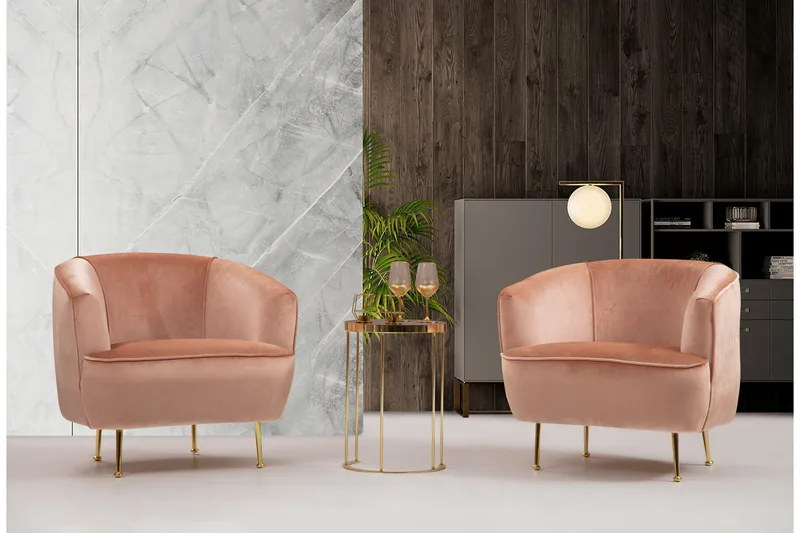 Rotokawa Fåtölj - Rosa - Möbler - Stolar & fåtöljer - Fåtölj