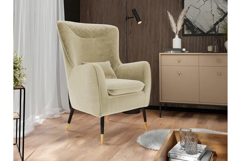 Rushmore Fåtölj Beige/Black - Möbler - Stolar & fåtöljer - Fåtölj