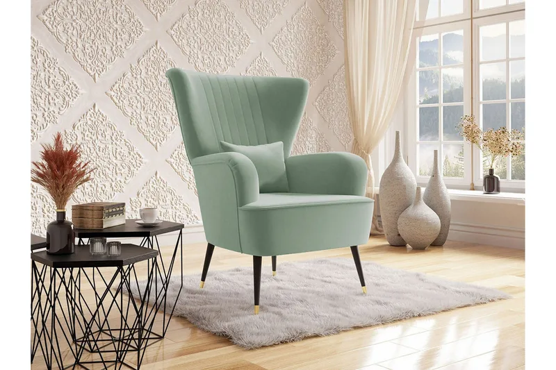 Rushmore Fåtölj Black/Green - Möbler - Stolar & fåtöljer - Fåtölj