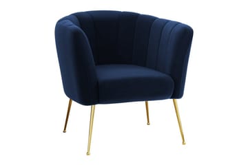 Rushmore Fåtölj Blue/Gold - Möbler - Stolar & fåtöljer - Fåtölj