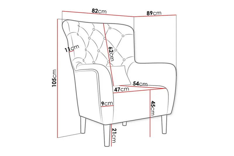 Rushmore Fåtölj Dark green - Möbler - Stolar & fåtöljer - Fåtölj