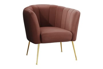 Rushmore Fåtölj Gold/Brown - Möbler - Stolar & fåtöljer - Fåtölj