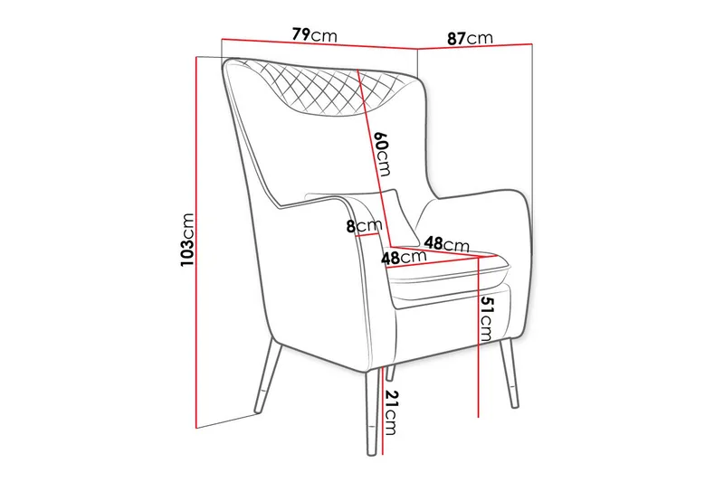 Rushmore Fåtölj Grey/Black - Möbler - Stolar & fåtöljer - Fåtölj