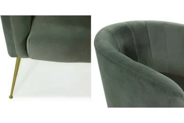 Rushmore Fåtölj Grey/Gold - Möbler - Stolar & fåtöljer - Fåtölj