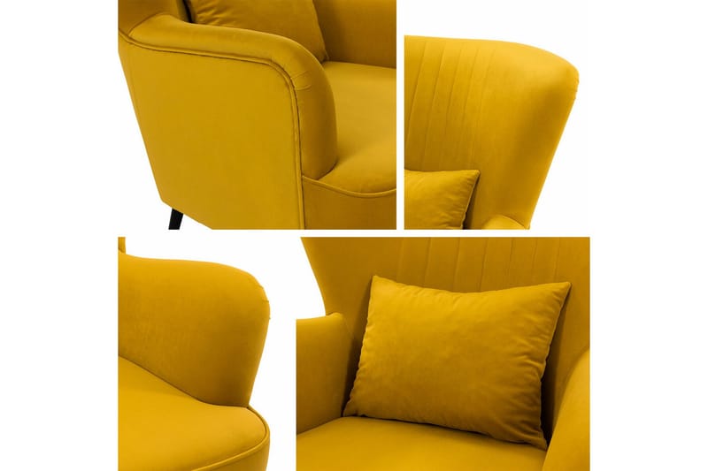 Rushmore Fåtölj Mustard yellow - Möbler - Stolar & fåtöljer - Fåtölj
