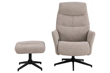 Sakiran Reclinerfåtölj - Beige - Möbler - Stolar & fåtöljer - Fåtölj - Fåtölj med fotpall