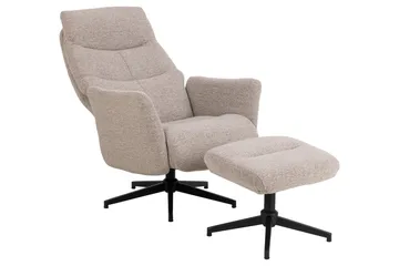 Sakiran Reclinerfåtölj - Beige - Möbler - Stolar & fåtöljer - Fåtölj - Fåtölj med fotpall