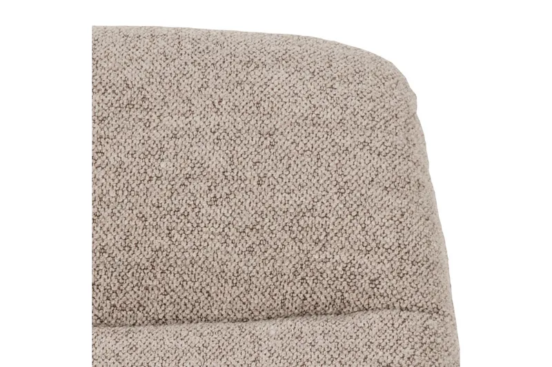 Sammo Modern Fåtölj i Tyg med Metallunderrede - Beige - Möbler - Stolar & fåtöljer - Fåtölj