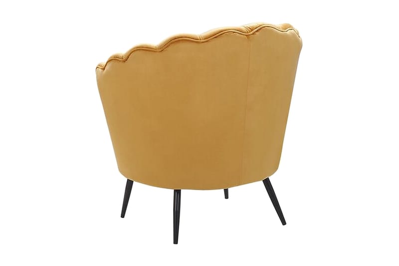 Sarannell Sammetsfåtölj - Gul - Möbler - Stolar & fåtöljer - Fåtölj