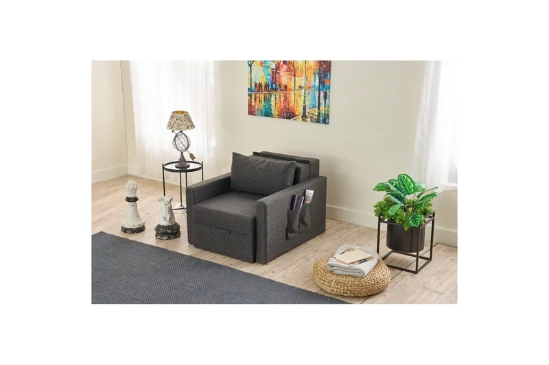 Savra Bäddfåtölj - Antracit - Möbler - Soffa - Bäddsoffa