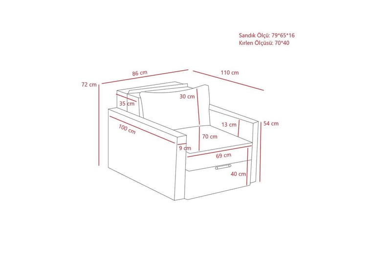 Savra Bäddfåtölj - Brun - Möbler - Soffa - Bäddsoffa
